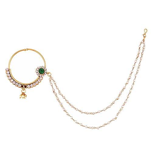 Maroon Green Full Bridal Jewelry Set For Indian Wedding - JAI HO INDIA