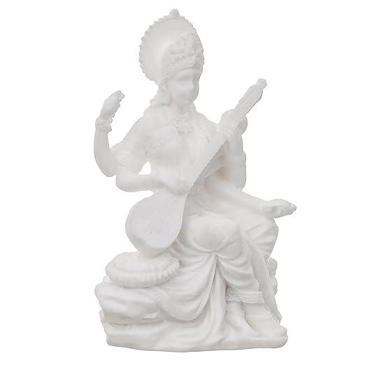 Goddess Saraswati Idol Hindu Goddess Saraswati Maa Decorative Showpiece 3 inches - JAI HO INDIA