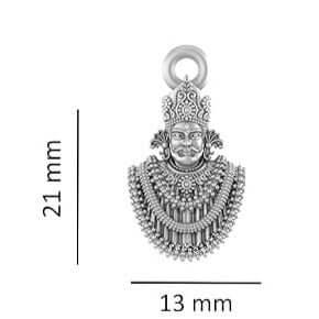 Baba Khatu Shyam Sterling Silver Pendant - JAI HO INDIA