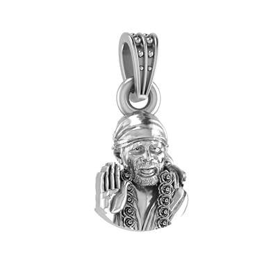 Shirdi Sai Baba Sterling Silver Pendant - JAI HO INDIA