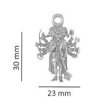 Blessing Panchmukhi Hanuman Sterling Silver Pendant - JAI HO INDIA