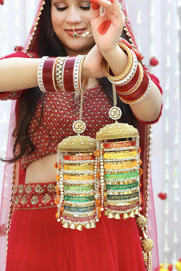 7 Vows Meenakari Bridal Kaleera With Vachans