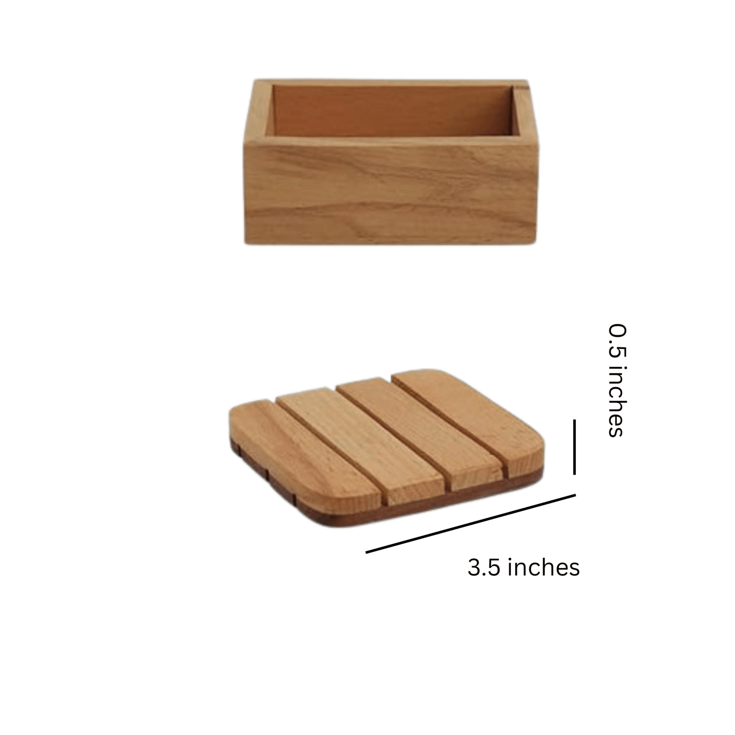 Wooden Coffee And Tea Coasters Set Of 4 Table Coasters Kitchen Decor - JAI HO INDIA