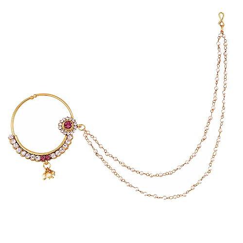 Pink Full Bridal Jewelry Set For Indian Wedding - JAI HO INDIA