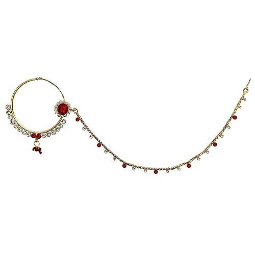 Maroon Full Bridal Jewelry Set For Indian Wedding - JAI HO INDIA