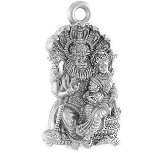 Narsimha Goddess Laxmi Sterling Silver Pendant - JAI HO INDIA