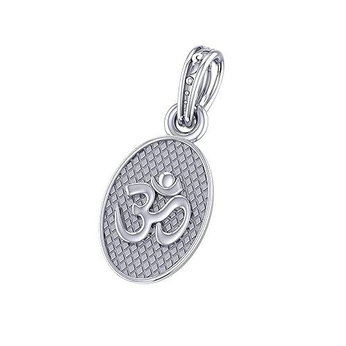 Om Symbol Pendant Locket In Sterling Silver - JAI HO INDIA