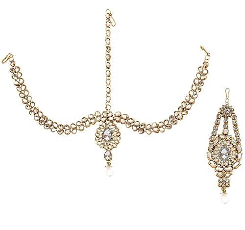 White Full Bridal Jewelry Set For Indian Wedding - JAI HO INDIA