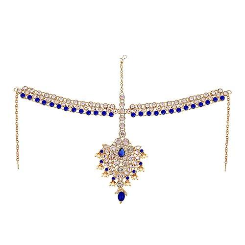 Blue Full Bridal Jewelry Set For Indian Wedding - JAI HO INDIA