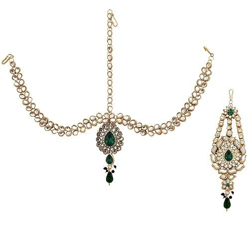 Green Full Bridal Jewelry Set For Indian Wedding - JAI HO INDIA
