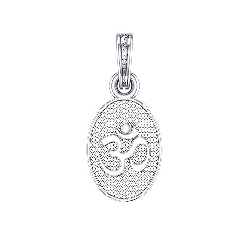 Om Symbol Pendant Locket In Sterling Silver - JAI HO INDIA