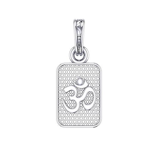 Om Symbol Pendant Locket In Sterling Silver - JAI HO INDIA