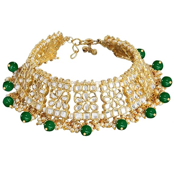Green Bridal Anklets Payal For Wedding