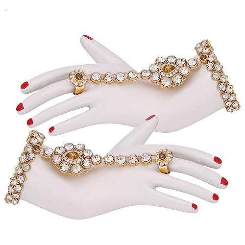 Peach Full Bridal Jewelry Set For Indian Wedding - JAI HO INDIA