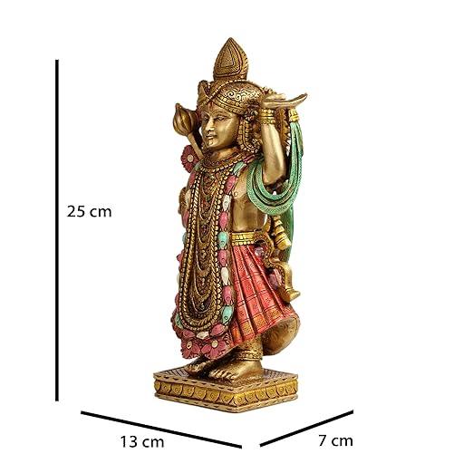 Shreenath Ji Statue In Resing Lord Shrinathji Decorative Idol Showpiece 10 inches - JAI HO INDIA