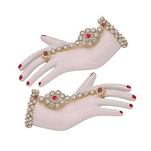 Pink Full Bridal Jewelry Set For Indian Wedding - JAI HO INDIA
