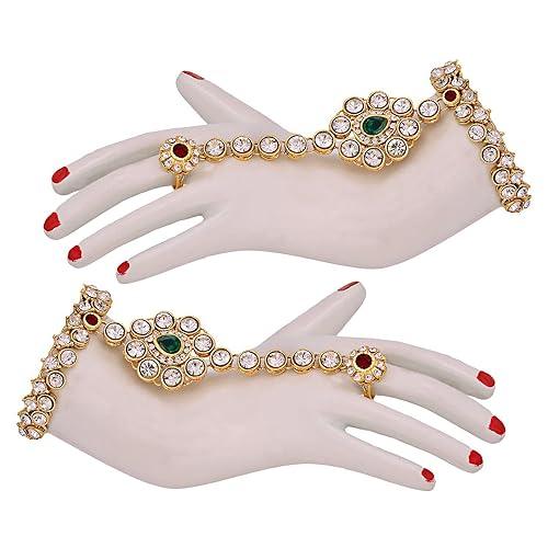Maroon Green Full Bridal Jewelry Set For Indian Wedding - JAI HO INDIA