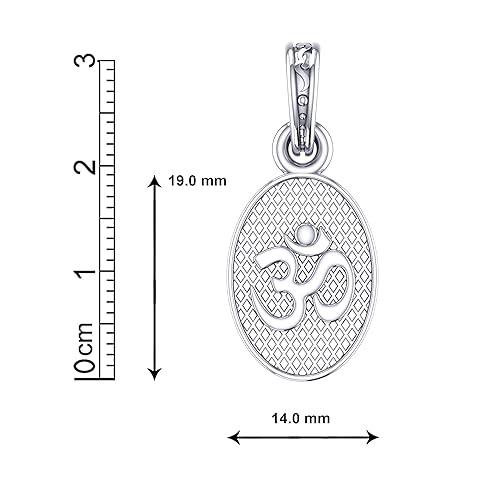 Om Symbol Pendant Locket In Sterling Silver - JAI HO INDIA