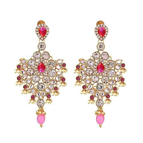 Pink Full Bridal Jewelry Set For Indian Wedding - JAI HO INDIA