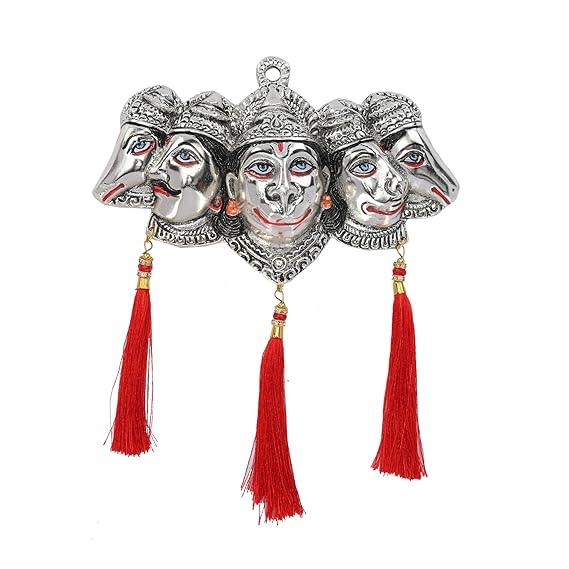 Panchmukhi Hanuman Idol Wall Hanging Five Face Hanuman Statue For Front Door - JAI HO INDIA