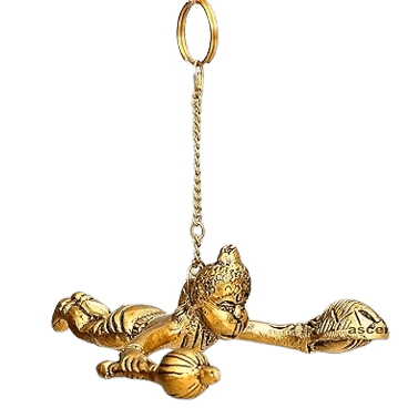 Flying Hanuman Metal Keychain Lord Hanuman Car Hanging - JAI HO INDIA