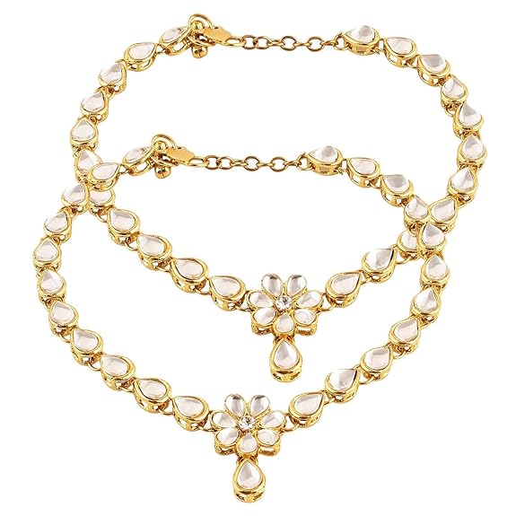 Indian Bridal Floral Anklets Payal For Wedding