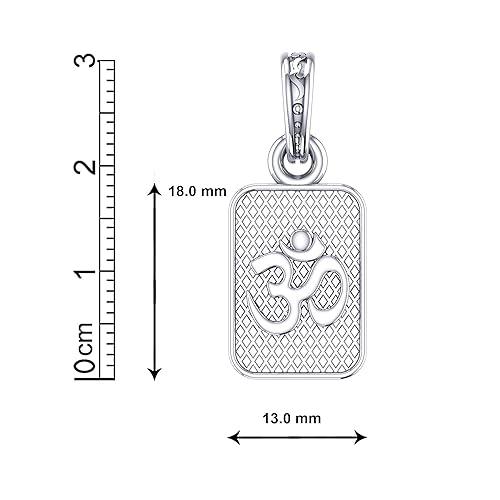 Om Symbol Pendant Locket In Sterling Silver - JAI HO INDIA