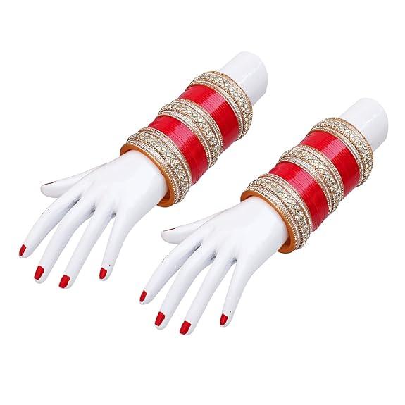 Red Bridal Chooda Wedding Bangles Set Punjabi Wedding Chuda Set For Indian Wedding - JAI HO INDIA
