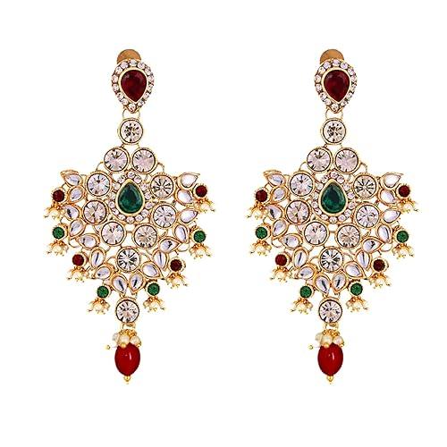 Maroon Green Full Bridal Jewelry Set For Indian Wedding - JAI HO INDIA