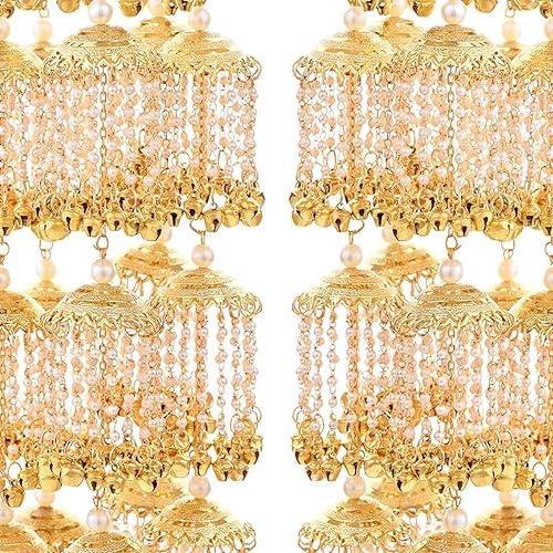 Long Heavy Bells Ghungroo Bridal Kaleeras Wedding Bangle Charms Bridal Punjabi Kalira For Indian Wedding - JAI HO INDIA