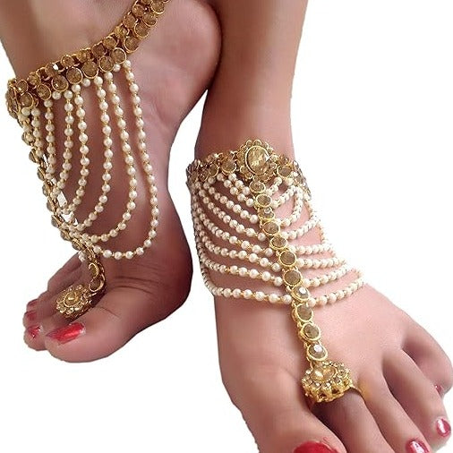 Beautiful Heavy Indian Bridal Anklets For Wedding