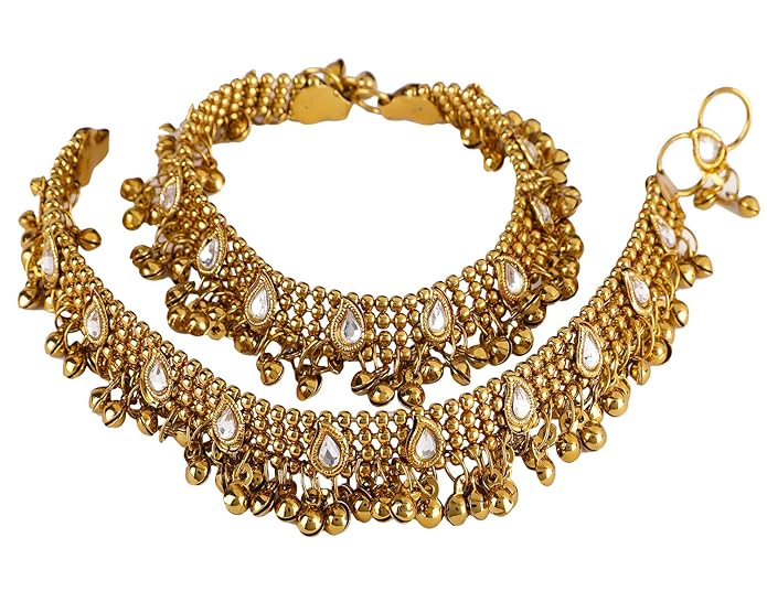 Golden Bridal Anklets Payal For Wedding