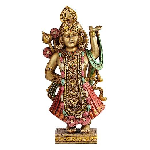 Shreenath Ji Statue In Resing Lord Shrinathji Decorative Idol Showpiece 10 inches - JAI HO INDIA