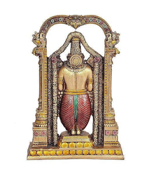 Tirupati Balaji Statue Balaji Idol Decorative Showpiece 8 inches - JAI HO INDIA