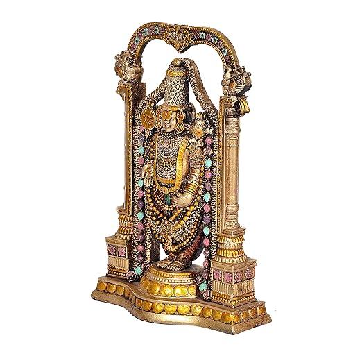 Tirupati Balaji Statue Balaji Idol Decorative Showpiece 8 inches - JAI HO INDIA