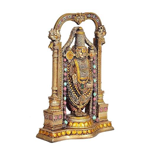 Tirupati Balaji Statue Balaji Idol Decorative Showpiece 8 inches - JAI HO INDIA