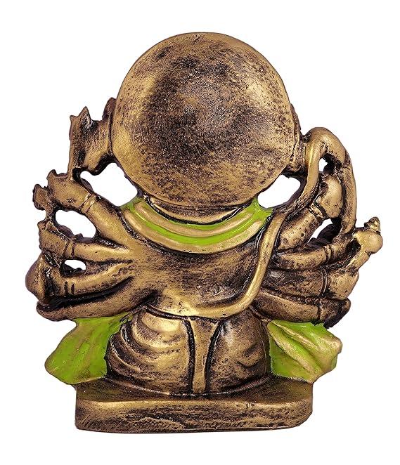 Panchmukhi Hanuman Idol For Car Dashboard In Resin 5.5 inches Five Face Hanuman Statue - JAI HO INDIA