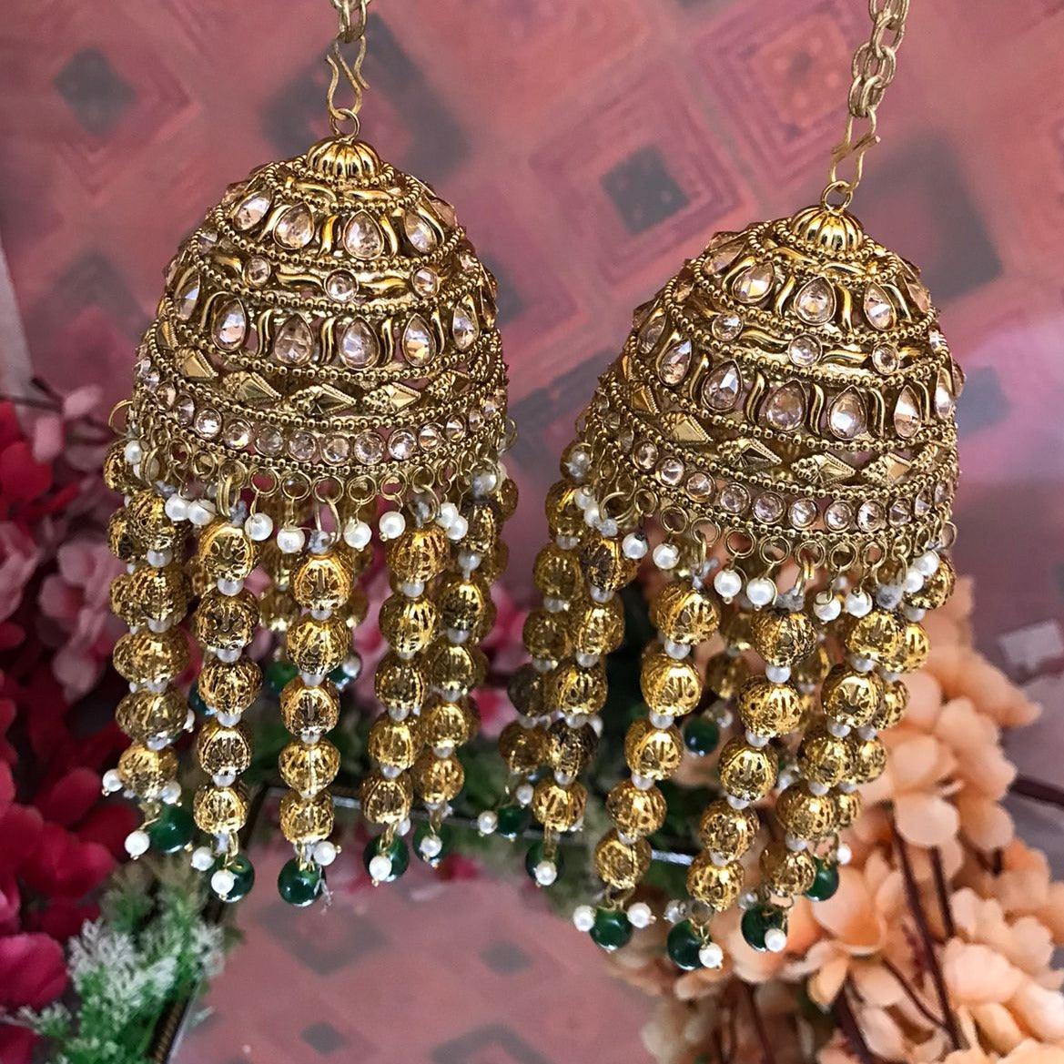 Green Bridal Kaleeras Wedding Bangle Charms Bridal Punjabi Kalira For Indian Wedding - JAI HO INDIA