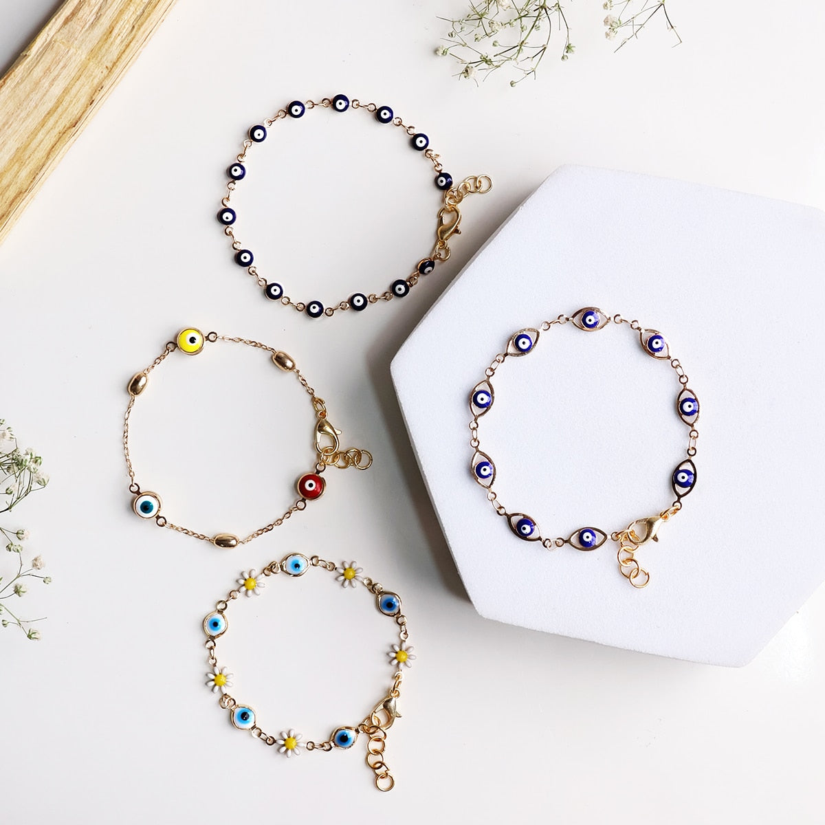 Evil Eye Bracelet With Charm