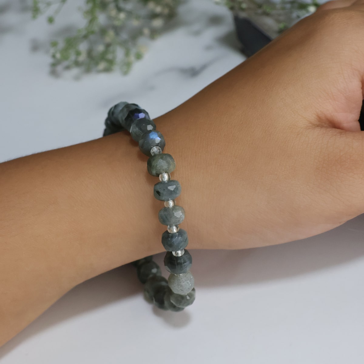 Labradorite Beads Bracelet