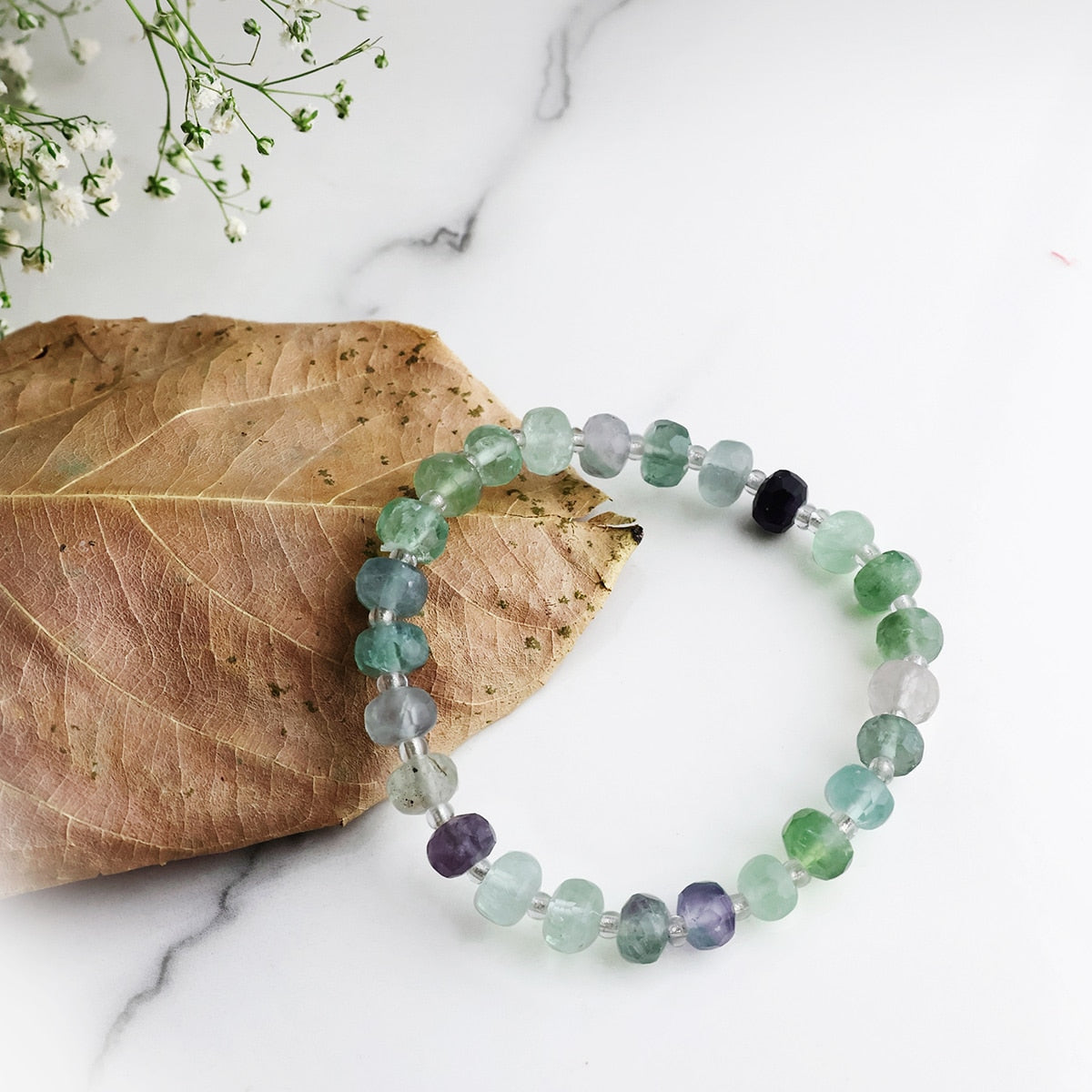 Multi Fluorite Beads Bracelet