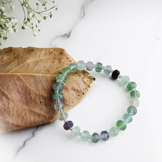 Multi Fluorite Beads Bracelet