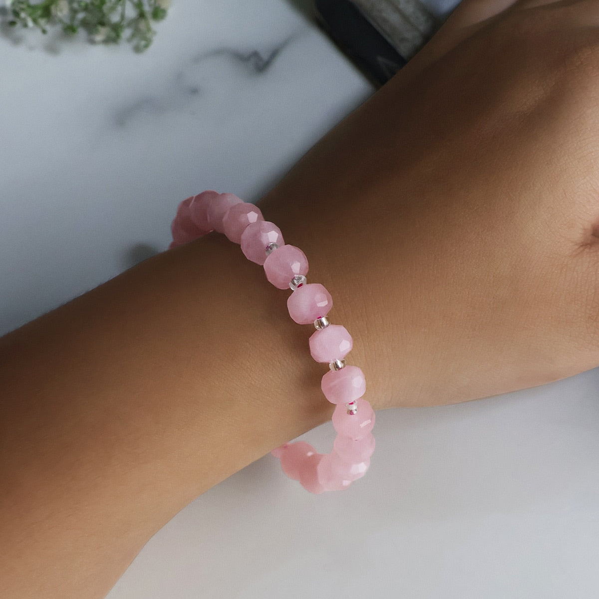 Rose Quartz Beads Bracelet