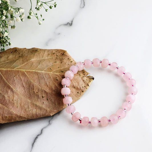 Rose Quartz Beads Bracelet