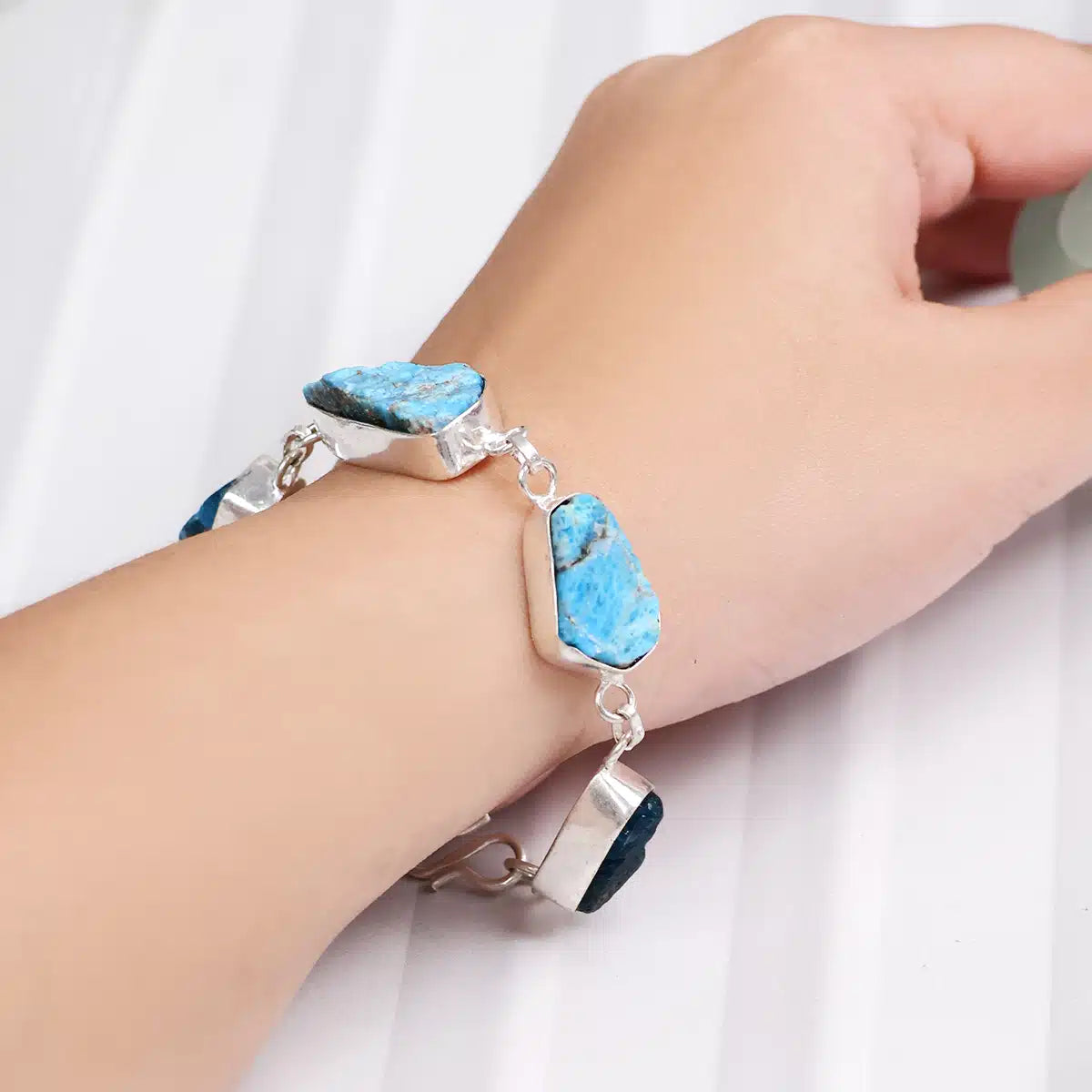 Blue Apatite Bracelet