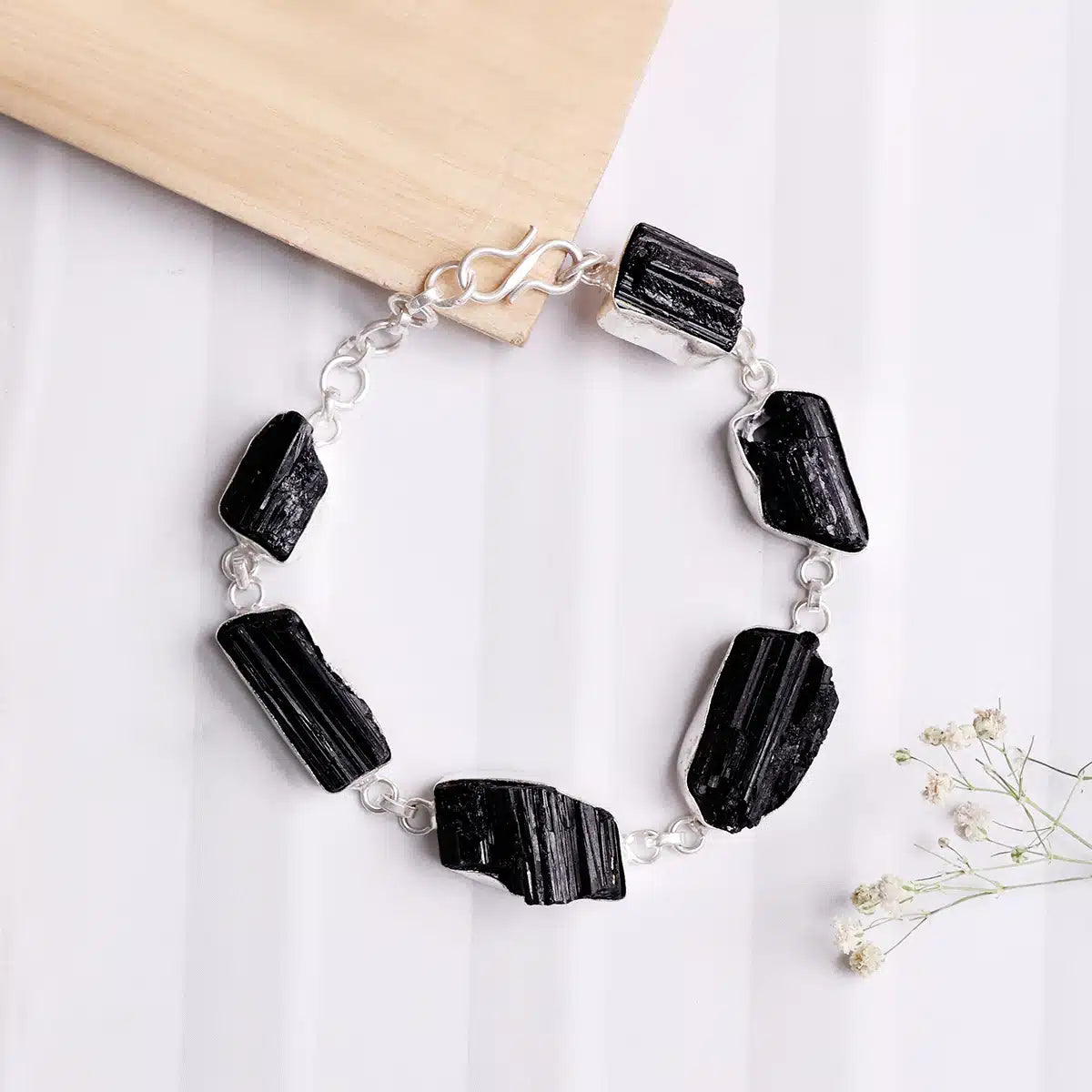 Raw Black Tourmaline Bracelet