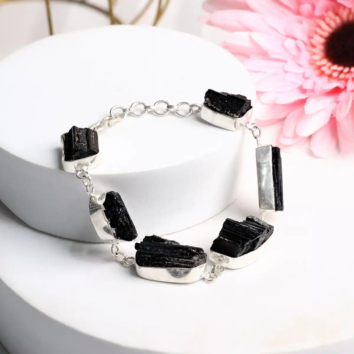 Raw Black Tourmaline Bracelet