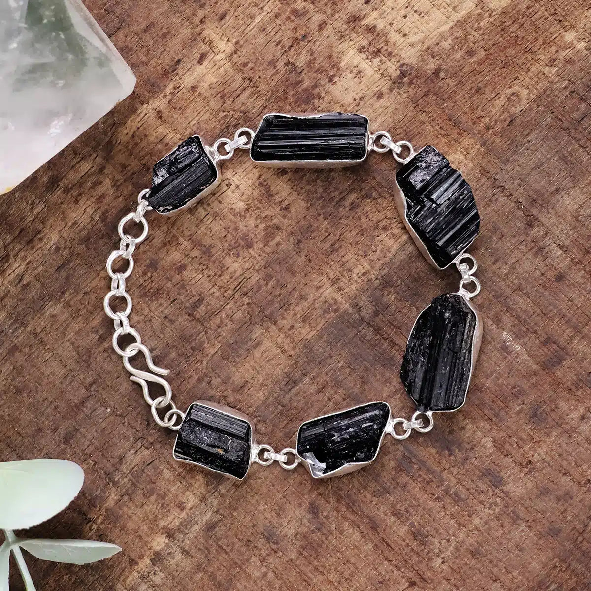 Raw Black Tourmaline Bracelet