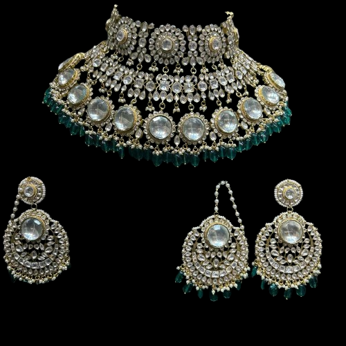 Green Kundan Jewelry Set