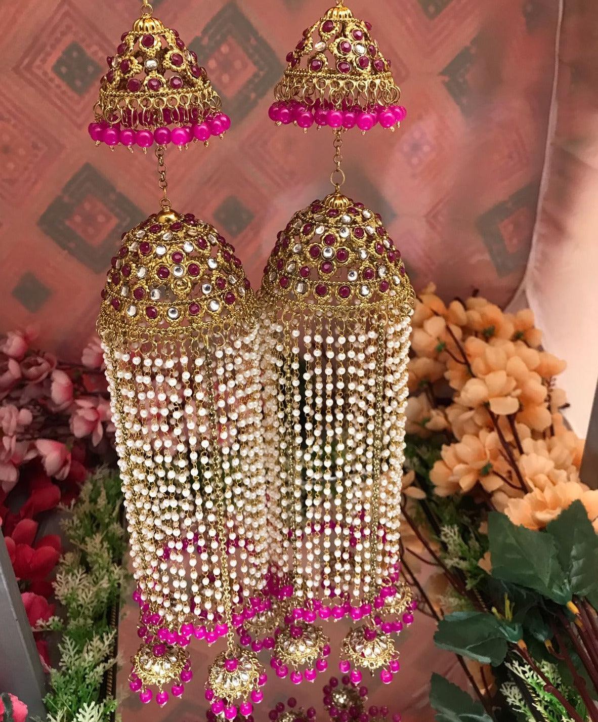 Magenta Dark Pink Bridal Kaleeras Wedding Bangle Charms Bridal Punjabi Kalira For Indian Wedding - JAI HO INDIA